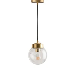 Suspension, ceilinglamp.136, avec glass 005, laiton, Ø14,5cm, H19cm - Zangra