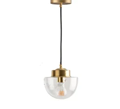 Suspension, ceilinglamp.136, avec glass027, laiton, Ø16,5cm, H17cm - Zangra