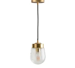 Suspension, ceilinglamp.136, avec glass029, laiton, Ø12,5cm, H20cm - Zangra