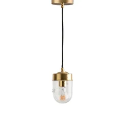 Suspension, ceilinglamp.136, avec glass008, laiton, Ø10cm, H17,5cm - Zangra