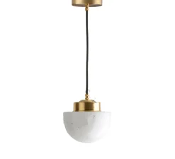 Suspension, ceilinglamp.136, avec glass021, laiton, Ø16,5cm, H17cm - Zangra