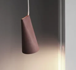 Suspension, Ceramic, Narrow, terracotta, Ø11,2cm, H22cm - Moebe