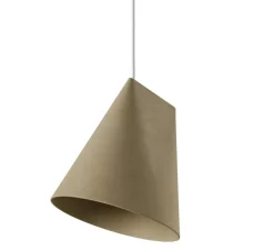 Suspension, Ceramic, Wide, vert olive, Ø23cm, H23,5cm - Moebe