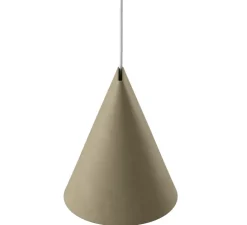 Suspension, Ceramic, Wide, vert olive, Ø23cm, H23,5cm - Moebe