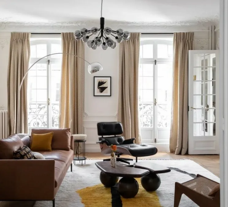 Suspension, Cercle et trait, XL, graphite satiné, LED, 2700K, 1400lm, L175cm, H160cm - CVL