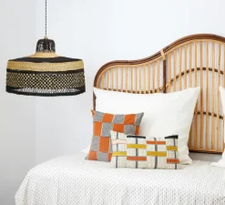 Suspension, Checkers M, noir Midnight, Ø45cm, H25cm - Golden Editions