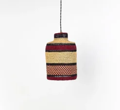 Suspension, Checkers S, Burgundy, Ø22cm, H27cm - Golden Editions