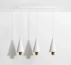 Suspension, Cherry, 3 pendants, blanc, LED, dim, 3000K, 3*1040 lm, L90cm, H5cm - Petite Friture