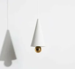 Suspension, Cherry, Petit, blanc, LED, dim, 3000K, 1040 lm, Ø16cm, H37,5cm - Petite Friture