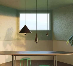 Suspension, Cherry, Petit, noir, LED, dim, 3000K, 1040 lm, Ø16cm, H37,5cm - Petite Friture