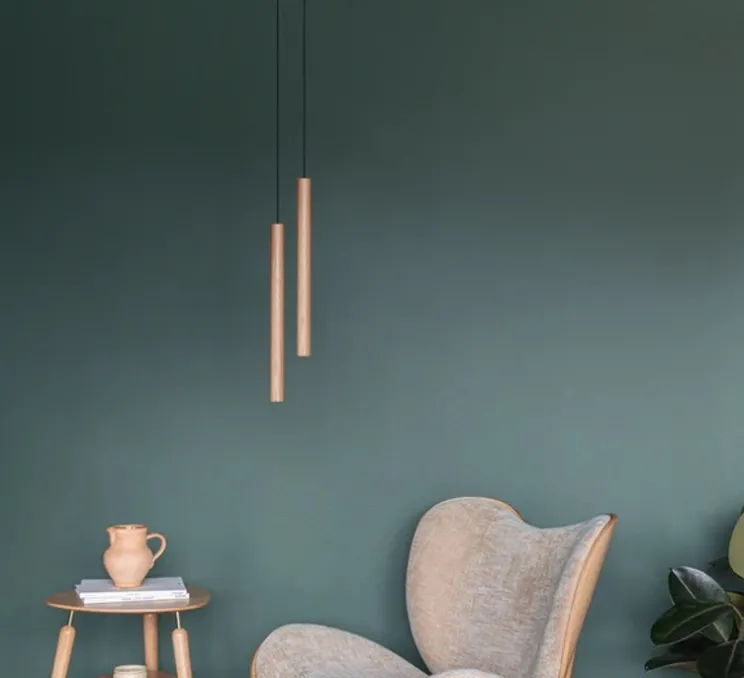 Suspension, Chimes Tall, chêne, Ø3,4cm, H44cm - Umage