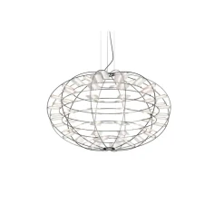 Suspension, Chloris, blanc, nickel, LED, dim, 2500-3000K, Ø90cm, H56cm - Nemo Lighting