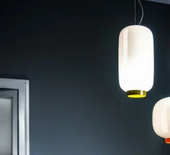 Suspension, Chouchin 2 reverse, vert Ø22cm, H43cm - Foscarini