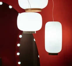 Suspension, Chouchin 2 reverse, vert Ø22cm, H43cm - Foscarini