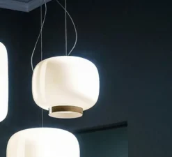 Suspension, Chouchin 3 reverse, gris, Ø40cm, H25cm - Foscarini