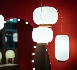 Suspension, Chouchin 3 reverse, gris, Ø40cm, H25cm - Foscarini