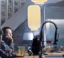 Suspension, Chouchin bianco 2 LED, blanc, LED, dim, 2700K, 2581 lm, L22cm, H43cm - Foscarini