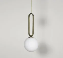 Suspension, Cime, laiton, Ø20cm, H50cm - Eno Studio