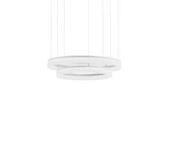 Suspension, Circ double, blanc, IP66, LED, 3000k, 5559 lm, Ø100cm, H20cm - LEDs C4