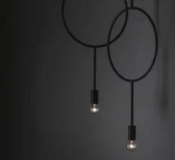 Suspension, Circle, gris foncé mat, Ø30cm, H62cm - Northern