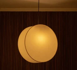 Suspension, Circolo (cotton), blanc, Ø50cm, H50cm - Simone & Marcel