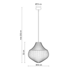 Suspension, Circus A, blanc, Ø32cm, H32cm - Karman