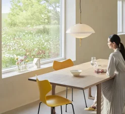 Suspension, Clam, blanc, Ø44cm, H52,2cm - Fritz Hansen