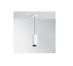 Suspension, Claque, blanc, IP40,LED, 3000K, 1700lm, Ø10cm, H23,5cm - Fabbian