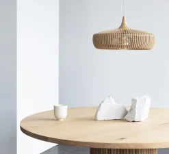 Suspension, Clava Dine, chêne naturel, Ø43cm, H24cm - Umage