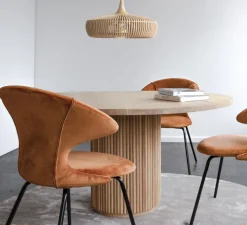 Suspension, Clava Dine, chêne naturel, Ø43cm, H24cm - Umage