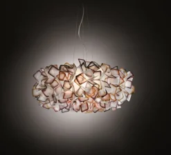 Suspension, Clizia, orange, Ø53cm, H25cm - Slamp