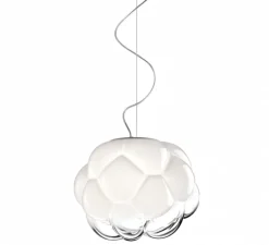 Suspension, Cloudy F21, transparent, blanc, Ø40cm, H31cm - Fabbian