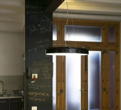 Suspension, Cocotte 550, noir, LED, 3000K, 1700 lm, Ø55cm, H8cm - Faro