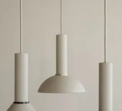 Suspension, Collect Lighting, high, abat-jour Hoop, cashmere, Ø20cm, H24cm - Ferm Living