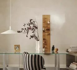 Suspension, Collect Lighting, abat-jour Angle, socket low, blanc, Ø58cm, H20,7cm - Ferm Living