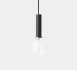 Suspension, Collect lighting, high, abat-jour Cone, noir, Ø25cm, H27cm - Ferm Living
