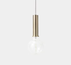 Suspension, Collect lighting, high, abat-jour Record, laiton, Ø30cm, H24cm - Ferm Living