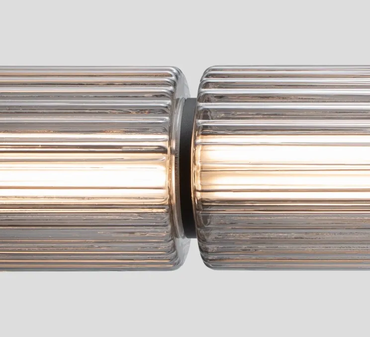 Suspension, Column, 4 cylindres, carbone, LED, dim, DALI, 2700K, L115cm, H17,5cm - A-N-D