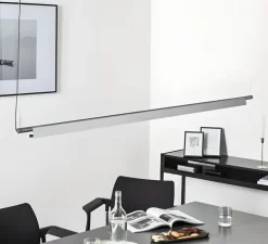 Suspension, Compendium D81B2, sans rosace, aluminium, LED, 1926lm, 3000K, L157cm, H4,57cm - Luceplan
