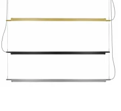 Suspension, Compendium D81s, laiton, LED, 1926lm, 2700K, L162,5cm, H4,57cm - Luceplan