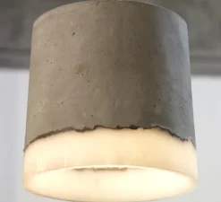 Suspension, Concrete, gris, blanc, Ø34cm, H38cm - Serax