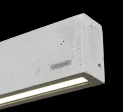 Suspension, Concrete Line, béton gris, LED, dim, 2900K, 1800 lm, L162cm, H7,5cm - Loftlight