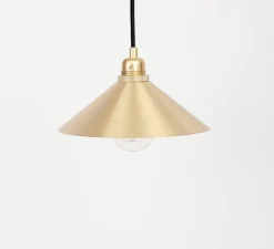 Suspension, cone shade small, laiton brossé, Ø25cm, H7,7cm - Frama