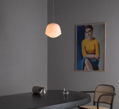 Suspension, Contour 225, blanc perle, LED, 2700K, Ø22,5cm, H21cm - A-N-D