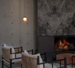 Suspension, Contour 150, gris ardoise, LED, 2700K, Ø15cm, H15cm - A-N-D