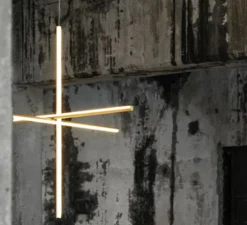 Suspension, Coordinates Suspension 2, champagne, LED, 2700K, 2960lm, L176,2cm, H92,2cm - Flos