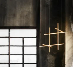 Suspension, Coordinates Suspension 3, champagne, LED, 2700K, 3850lm, Ø78,2cm, H78,2cm - Flos