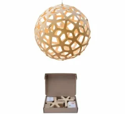 Suspension, Coral, version en kit, naturel, Ø40cm, H40cm - David Trubridge
