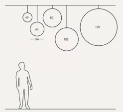Suspension, Coral, version en kit, aqua, naturel, Ø40cm, H40cm - David Trubridge