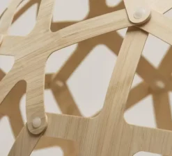 Suspension, Coral, version en kit, naturel, Ø120cm, H120cm - David Trubridge